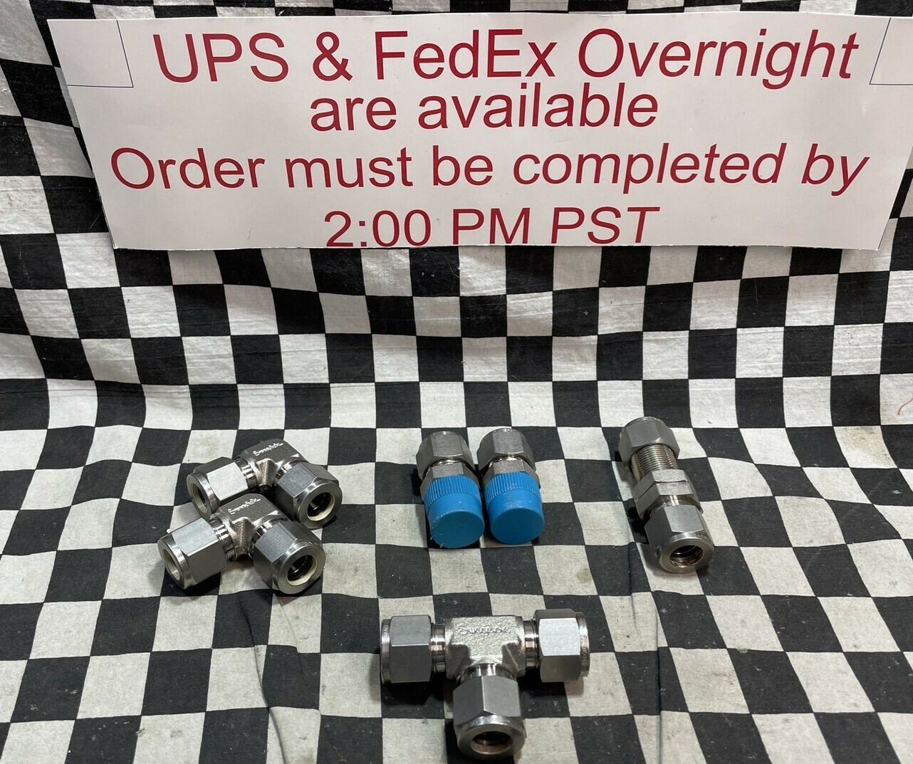 Swagelok BULKHEAD ELBOW, SS-810-3, SS-810-61, SS-810-1-8, SS-810-9, LOT OF 6#YB4