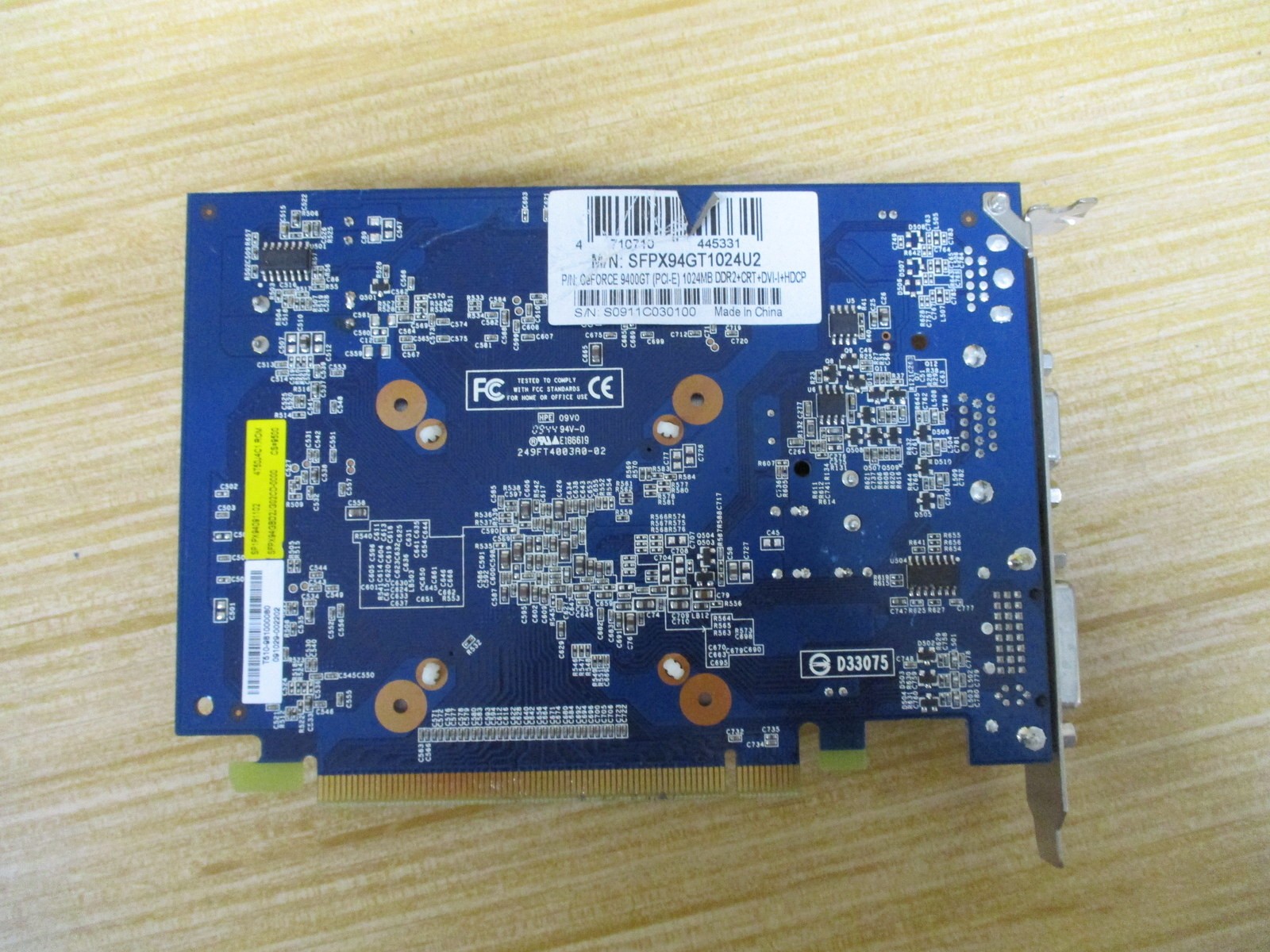 Sparkle SFPX94GT1024U2 GeFORCE 9400GT PCI-E Damaged Capacitor