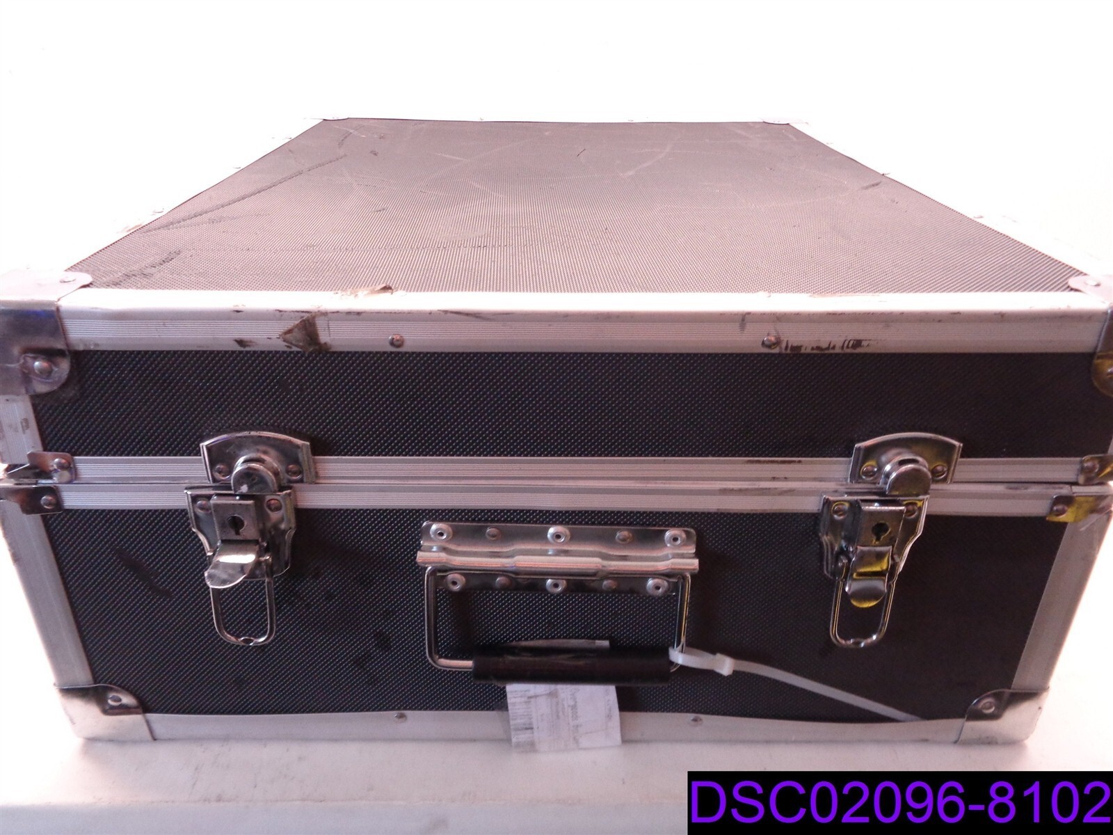 Used Tradeshow Portable Document Display 19″ x 22-1/2″ Case, 39-1/2″ Tall Table