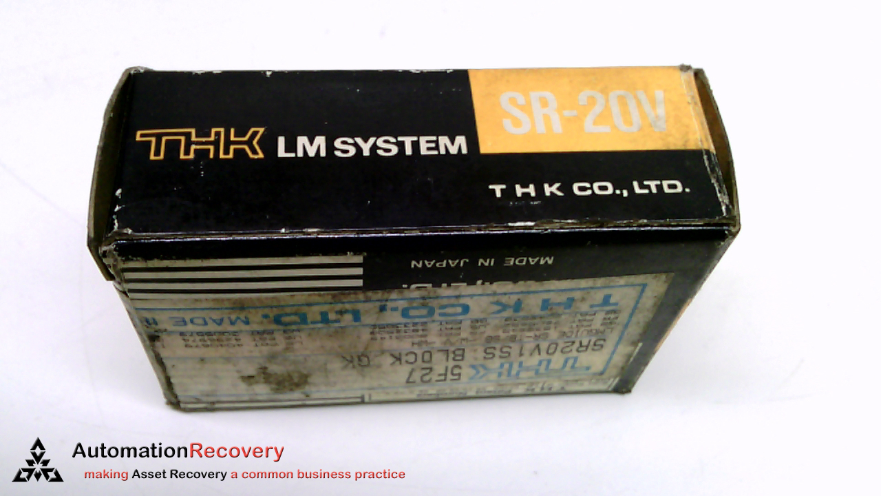 THK SR20V1SS, HORIZONTAL MOUNT RADIAL SR BLOCK, 47.3MM LENGTH,, NEW #213216