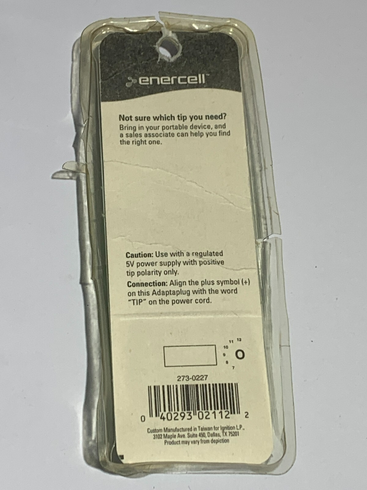 Enercell 273-0227 Adaptaplug Female USB-A Socket (Open Box Packaging)