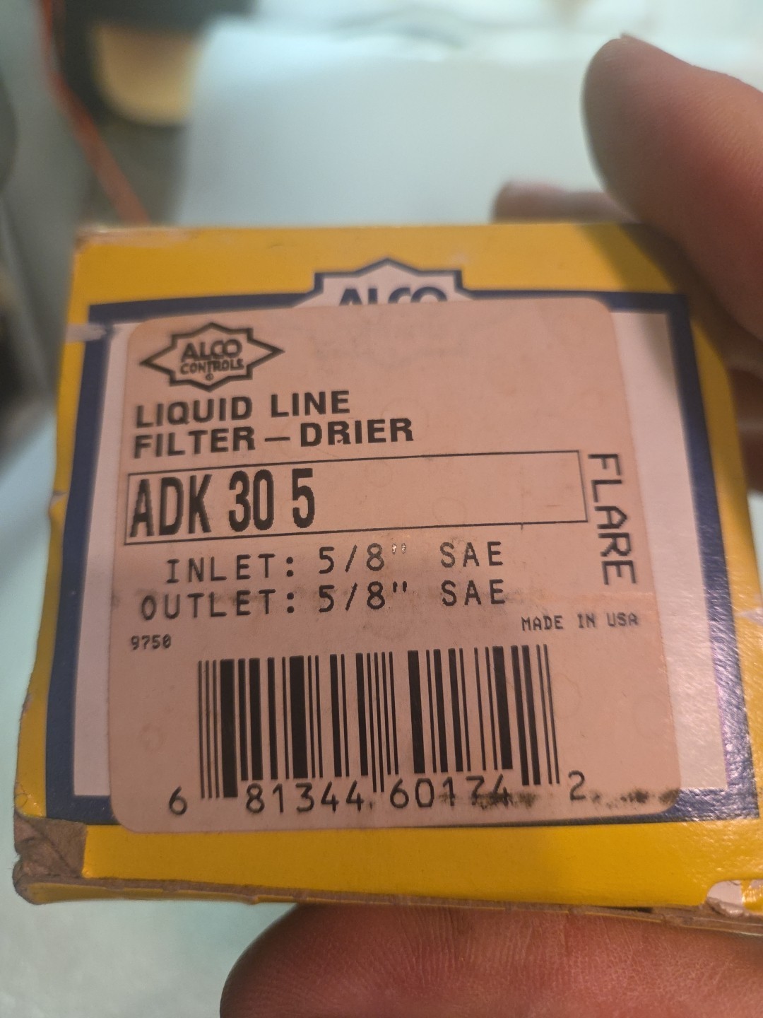 NEW ALCO CONTROLS ADK 30 5 LIQUID LINE FILTER DRIER 5/8″ ADK-305 Flare