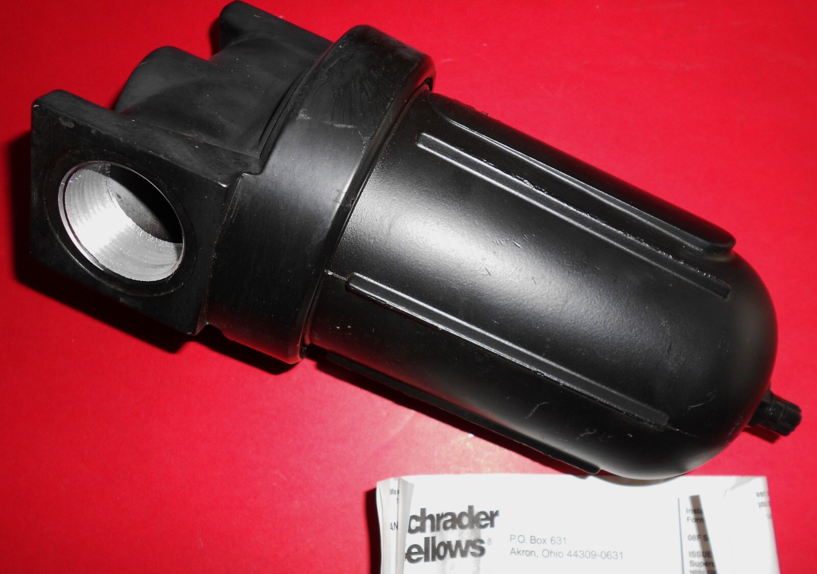 NOS Schrader Bellows 08F Series FILTER #08F73ACSB 1-1/4″ NSFB w/ Instructions