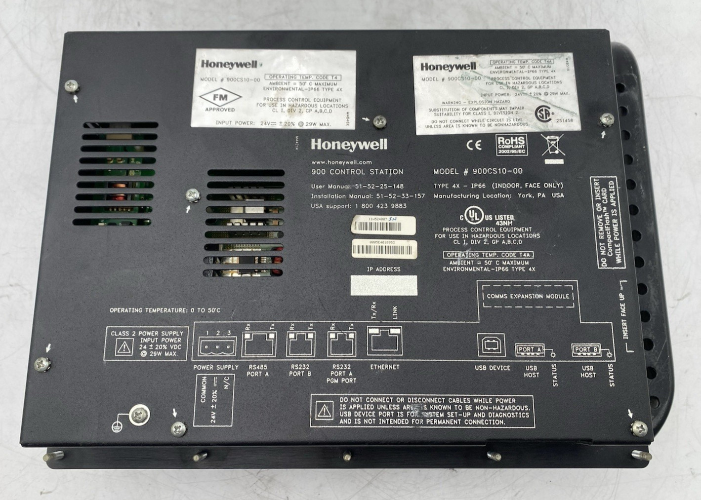 Honeywell 900 Control Station 900CS10-00 24V 10″