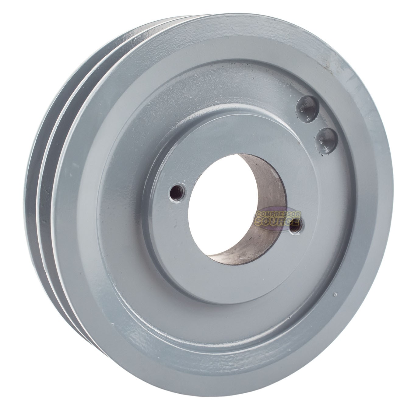 Cast Iron 5.5″ Dual Groove Pulley Belt A Section 4L with 5/8″ Sheave Bushing