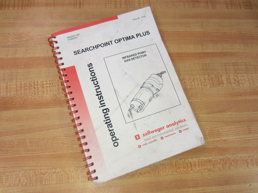 Zellweger Analytics MAN0551.P65 Searchpoint Optima Plus Oper.Instr. 2108M0501