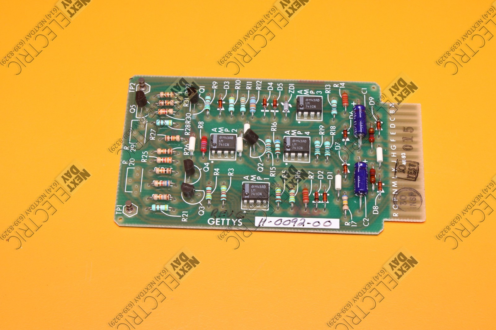 Gettys, 11-0092-00, Control Card Elwood Drive Current Limit Board