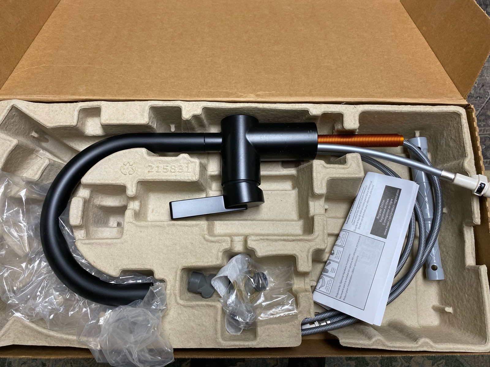 Moen 5622BL Cia Single-Handle Bar Faucet in Matte Black