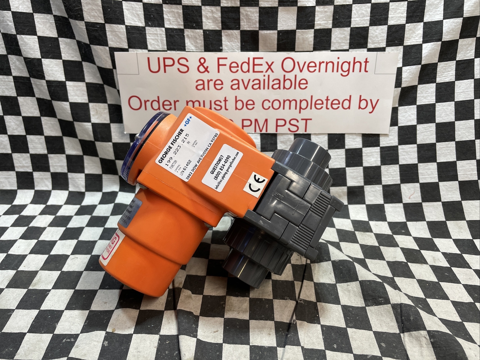 George Fisher +GF+ Pneumatic Actuated 2 Way Valve 1.25″ Socket 199.223.215 #153C