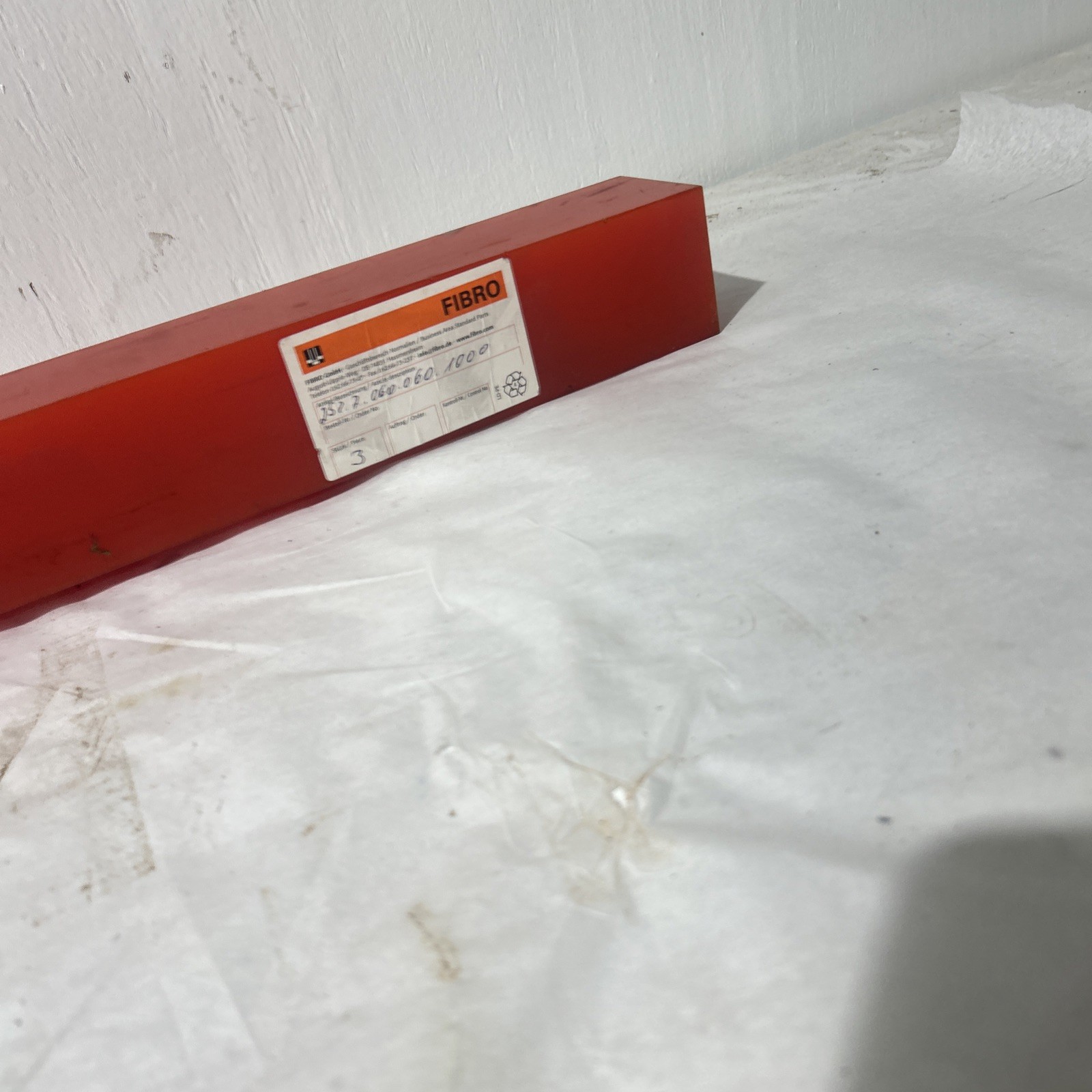 Fibro GmbH Polyurethane Bar Stock 257.7.060.060.1000 Approx. 2-1/4”x 2-1/4×33”