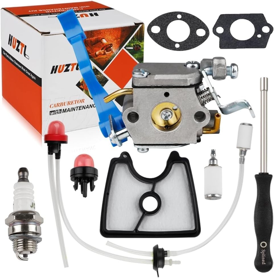Carburetor Kit for Husqvarna 125b 125bx 125bvx Blower Carb W/ Air Filter Gasket
