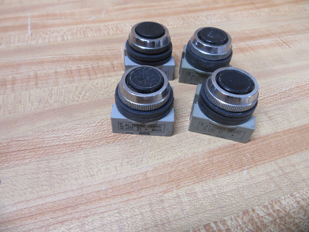 IDEC ABS Black Push Button (Pack of 4)