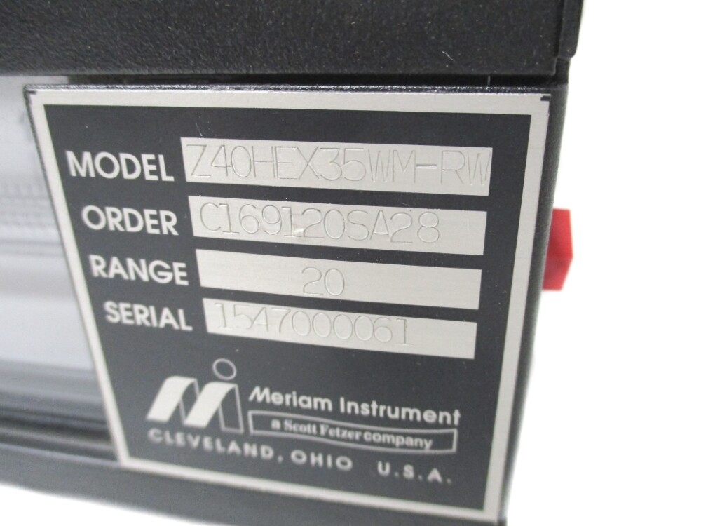 MERIAM INSTRUMENT Z40HEX35WM-RW NSNP