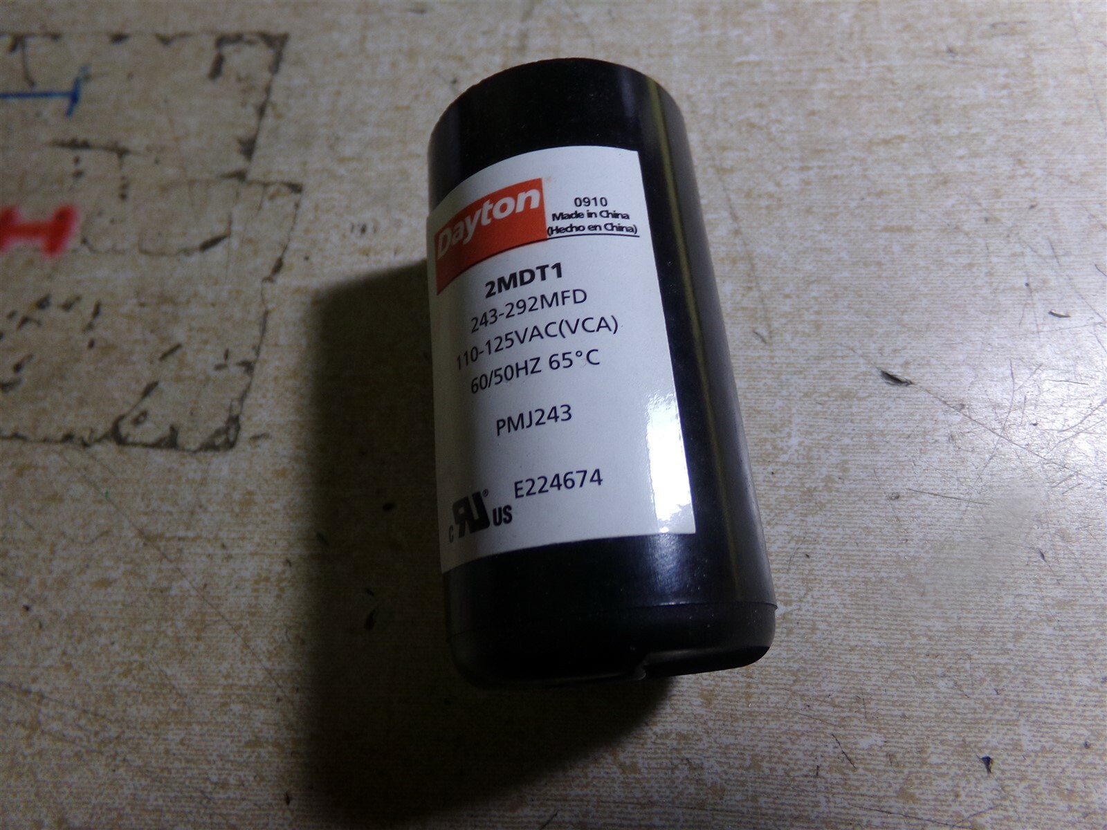 NEW Dayton 2MDT1 243-292MFD Round motor Start Capacitor *FREE SHIPPING*