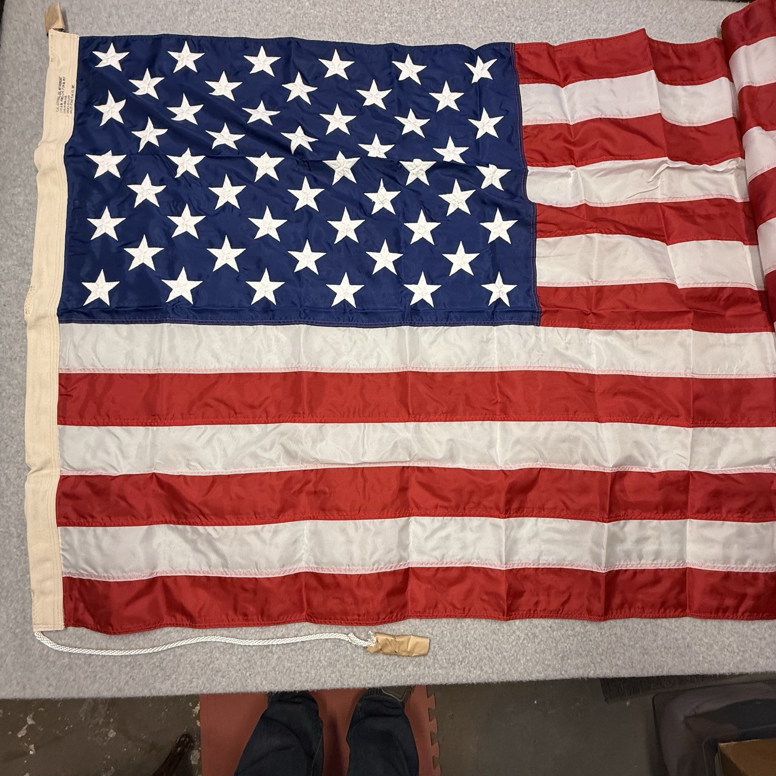 Valley Forge Flag Co 50 Star 3.5’x6.7’ Snap And Ring Attachment Stitched Stars