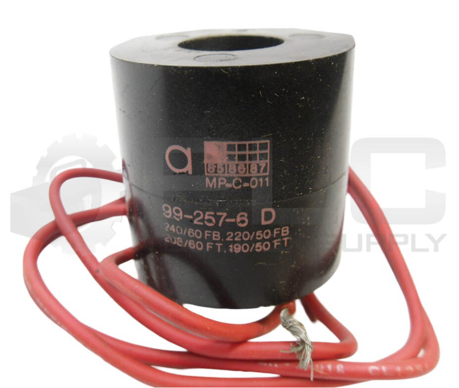 NEW ASCO 99-257-6D SOLENOID COIL 220-240V 50/60HZ 99-257-6-D *READ*