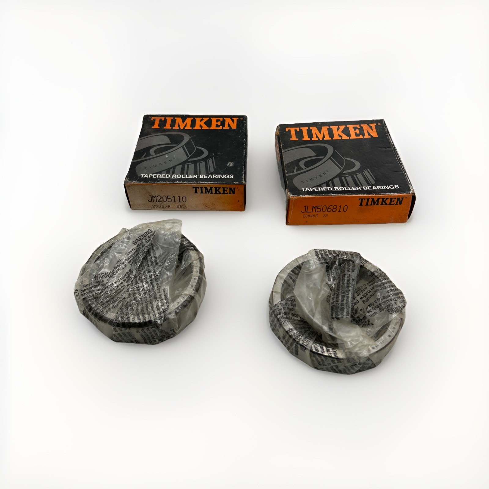 Set Of 3 TIMKEN BCA Bearing JLM506810 & JM205110 See Pics