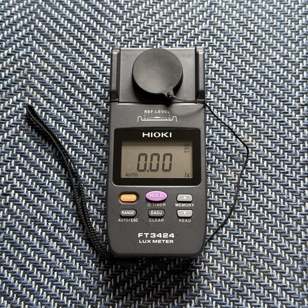 Hioki Digital Illuminance Light Meter FT3424 Lux Meter Broad Coverage