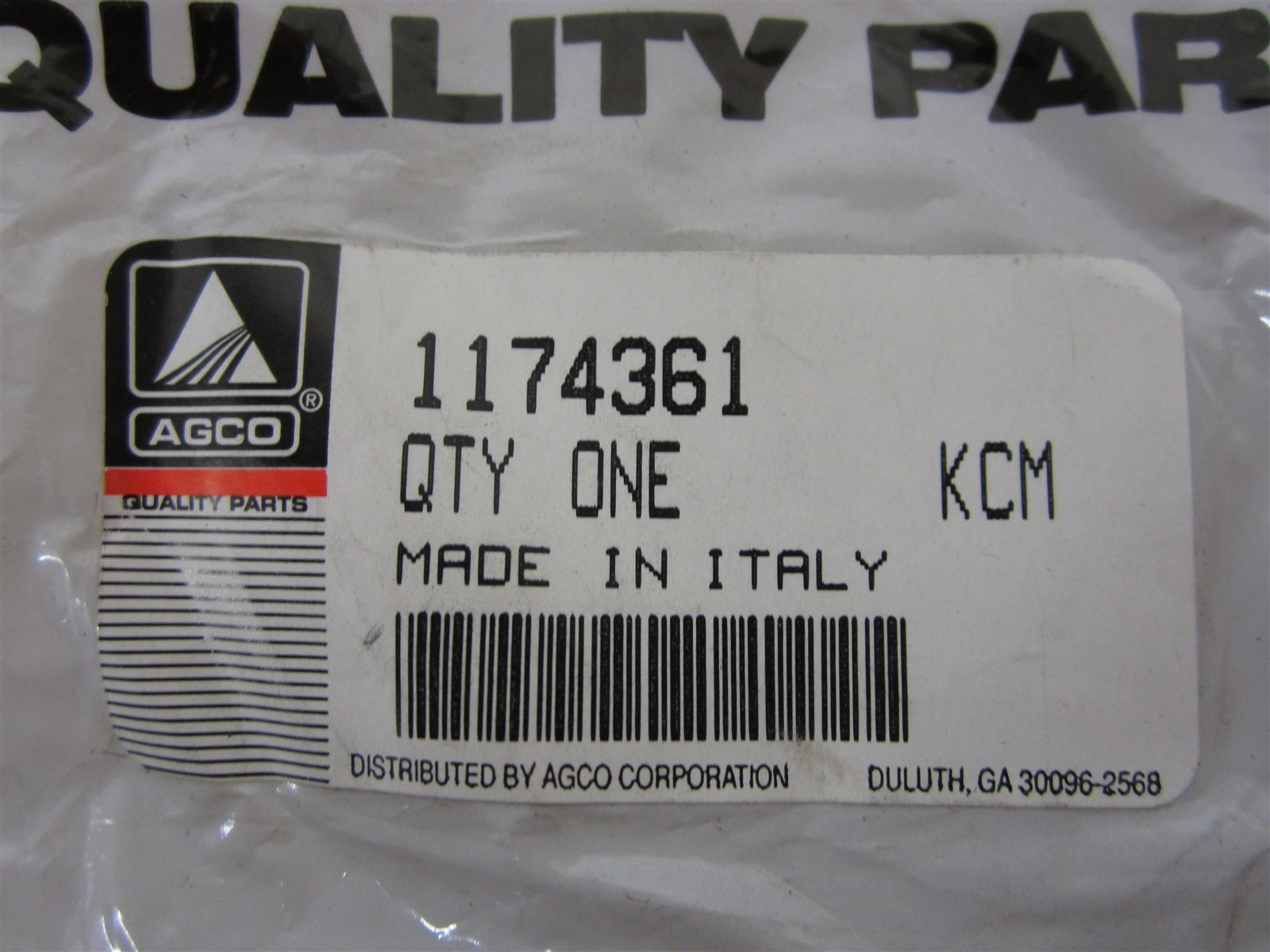 1174361 SEAL AGCO TRACTOR 6250VF/3.30 6260FL/3.50 6275FL/3.90 DX130