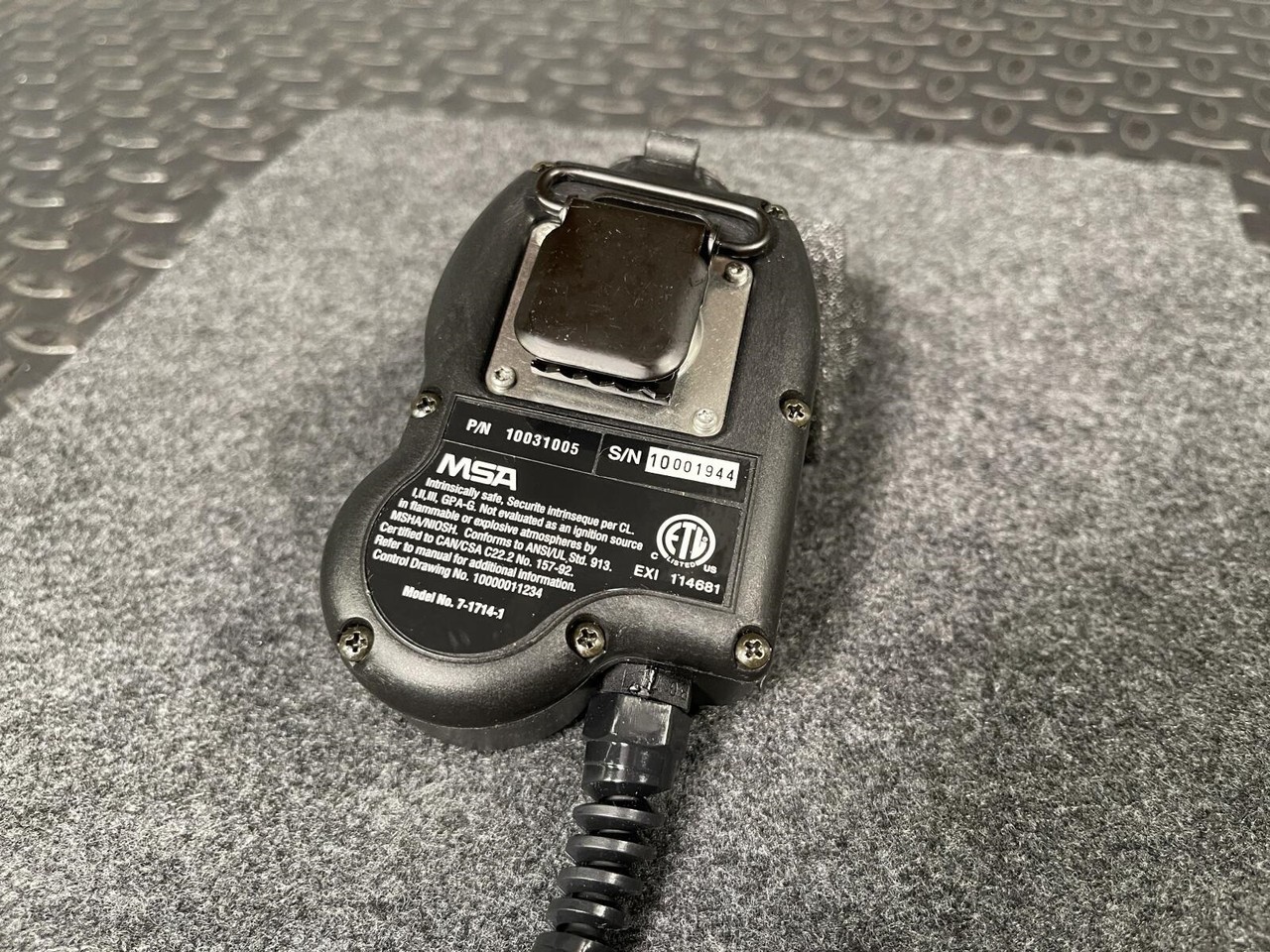 MSA 10031005 ClearCommand Lapel Mic NOS