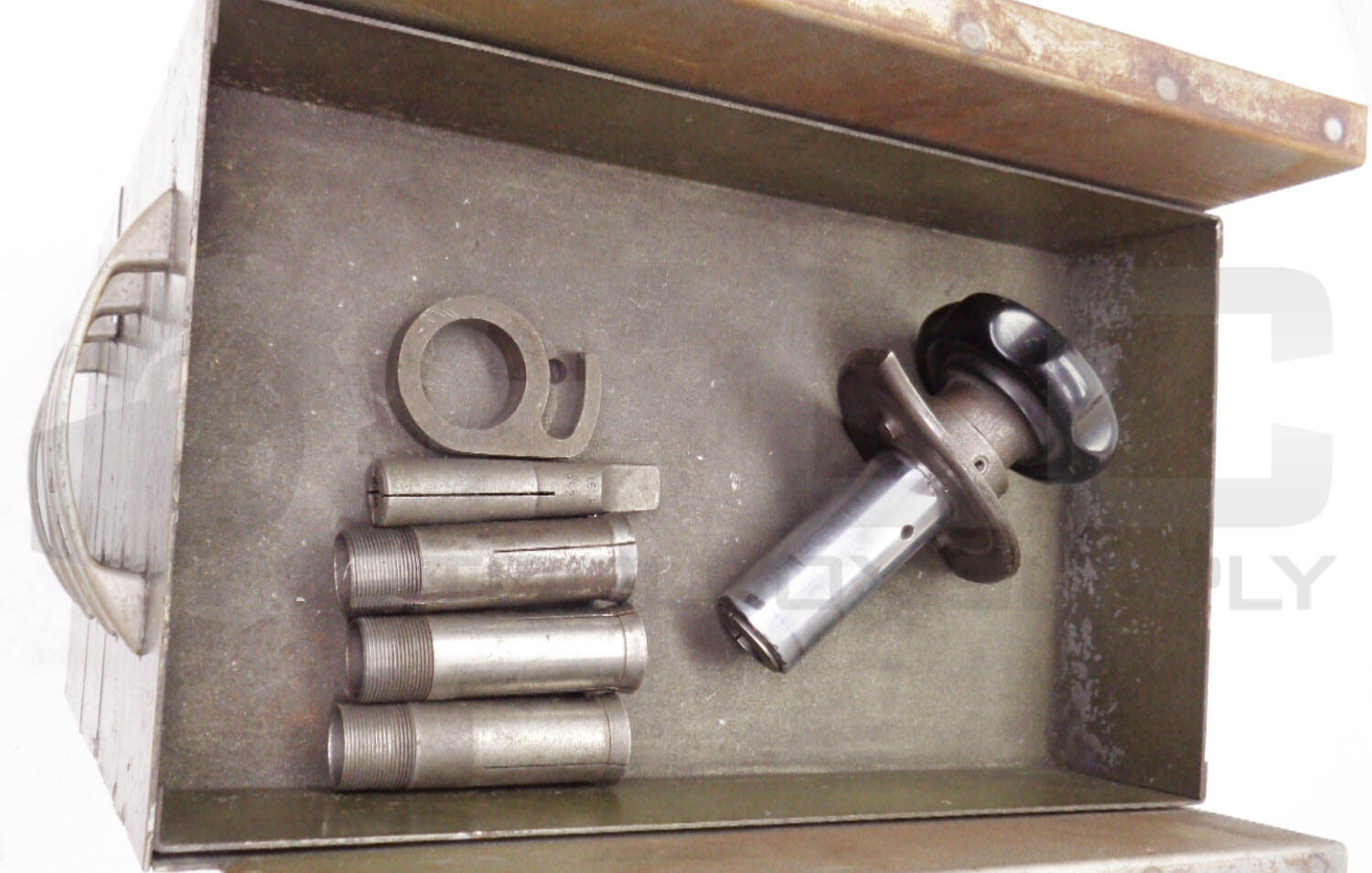109 PIECE COLLET SET W/ HANDLE TOOL & HANG MOUNT CABINET 13″X8-1/2″X13″ *READ*