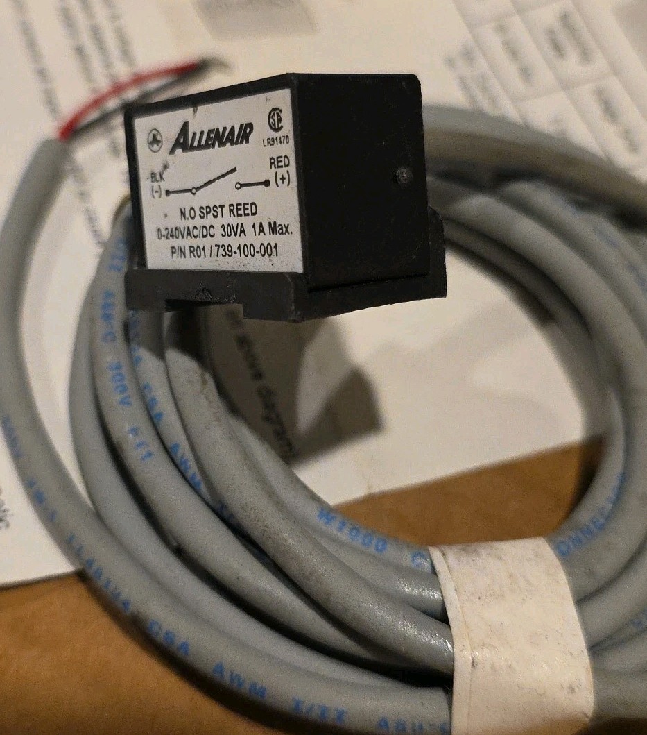 ALLENAIR R01 / 739-100-001 REED SWITCH NEW