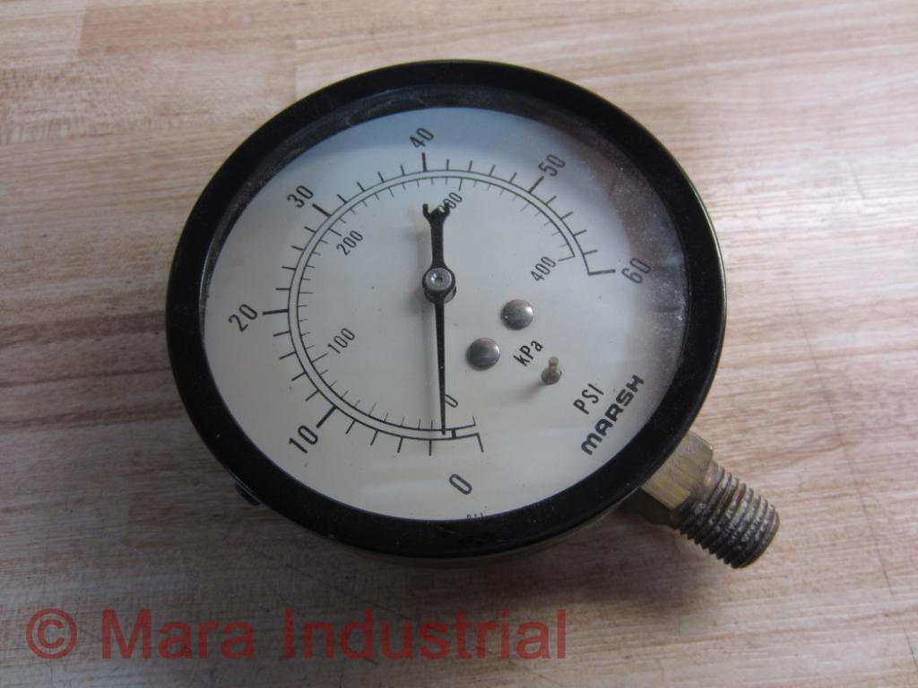 Marsh J8046 Gauge 0-60PSI