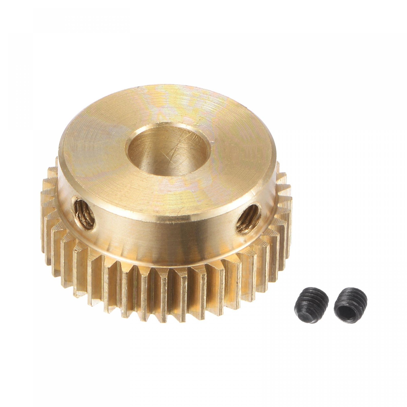 uxcell Pinion Gear Set Brass Motor Rack Straight Spur Gear with Step 0.5 Mod …