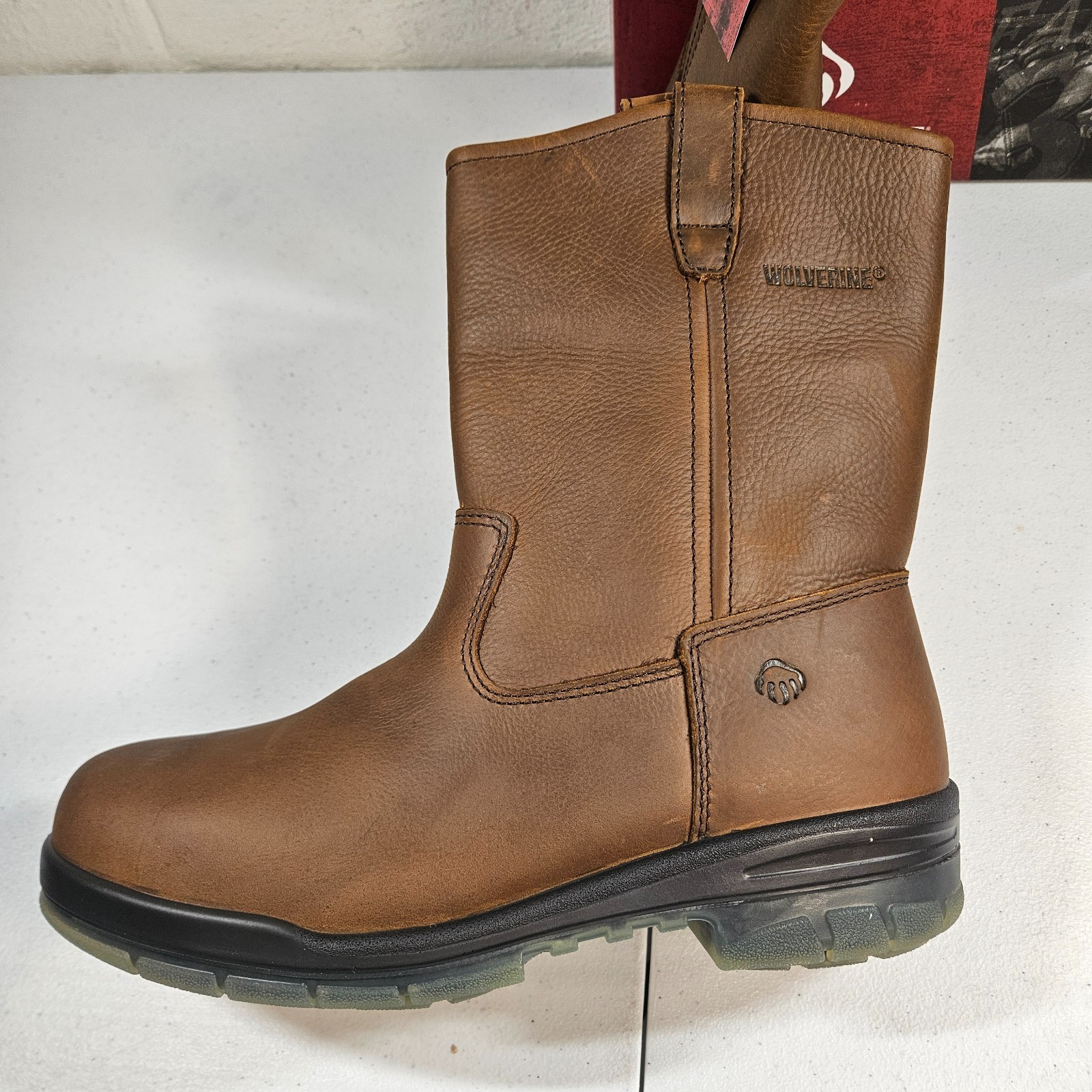 Wolverine Men’s Steel Toe W03258 DuraShocks Wellington Stone 9.5 M New