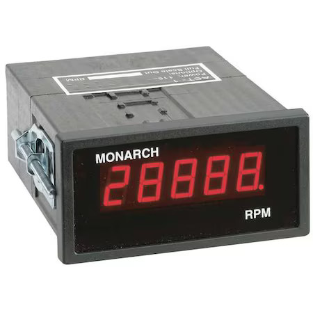 Monarch 6140-080 Panel Tachometer, 1 Pulse Per Revolution