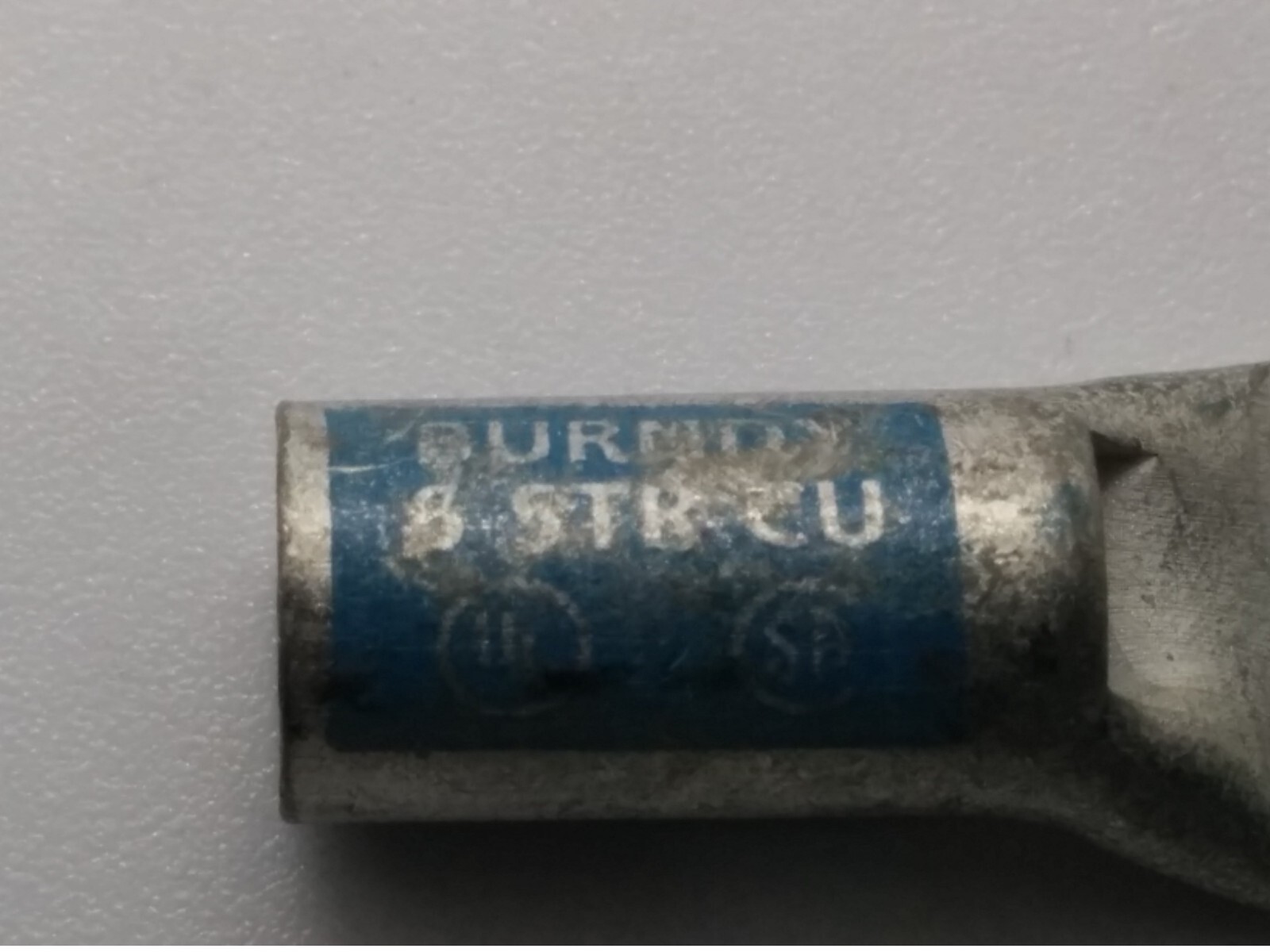 BURNDY YAL6CT14 COMPRESSION LUGS, BLUE 7/374, 6AWG, 1/4″ STUD HOLE LOT OF 5 NNB