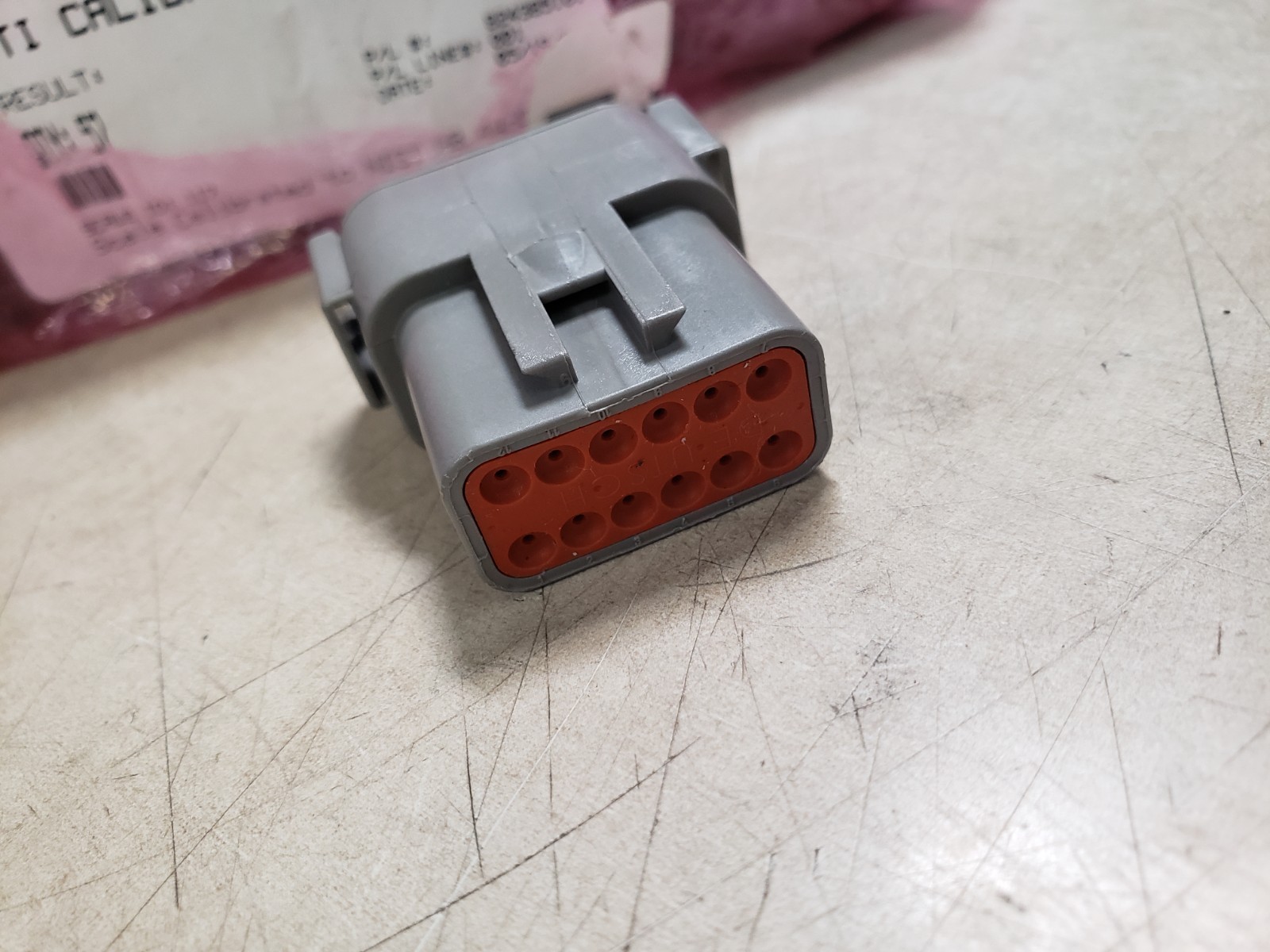 Lot of 55 – TE 12 Position Housing Connector Receptacle Gray DTM04-12PA