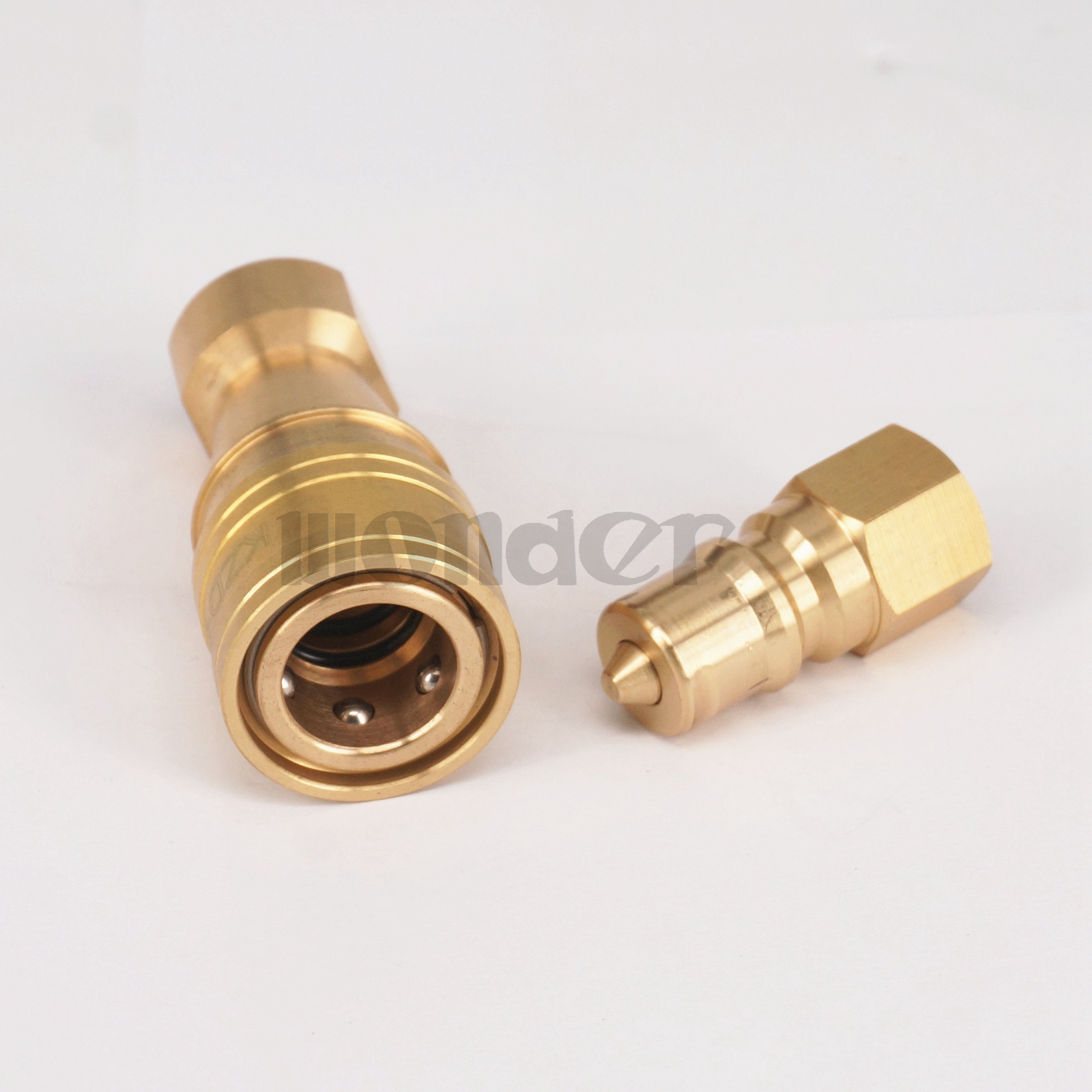 500 Bar 1/4″ BSP Female Hydraulic Brass Quick Disconnect Coupler Coupling Set