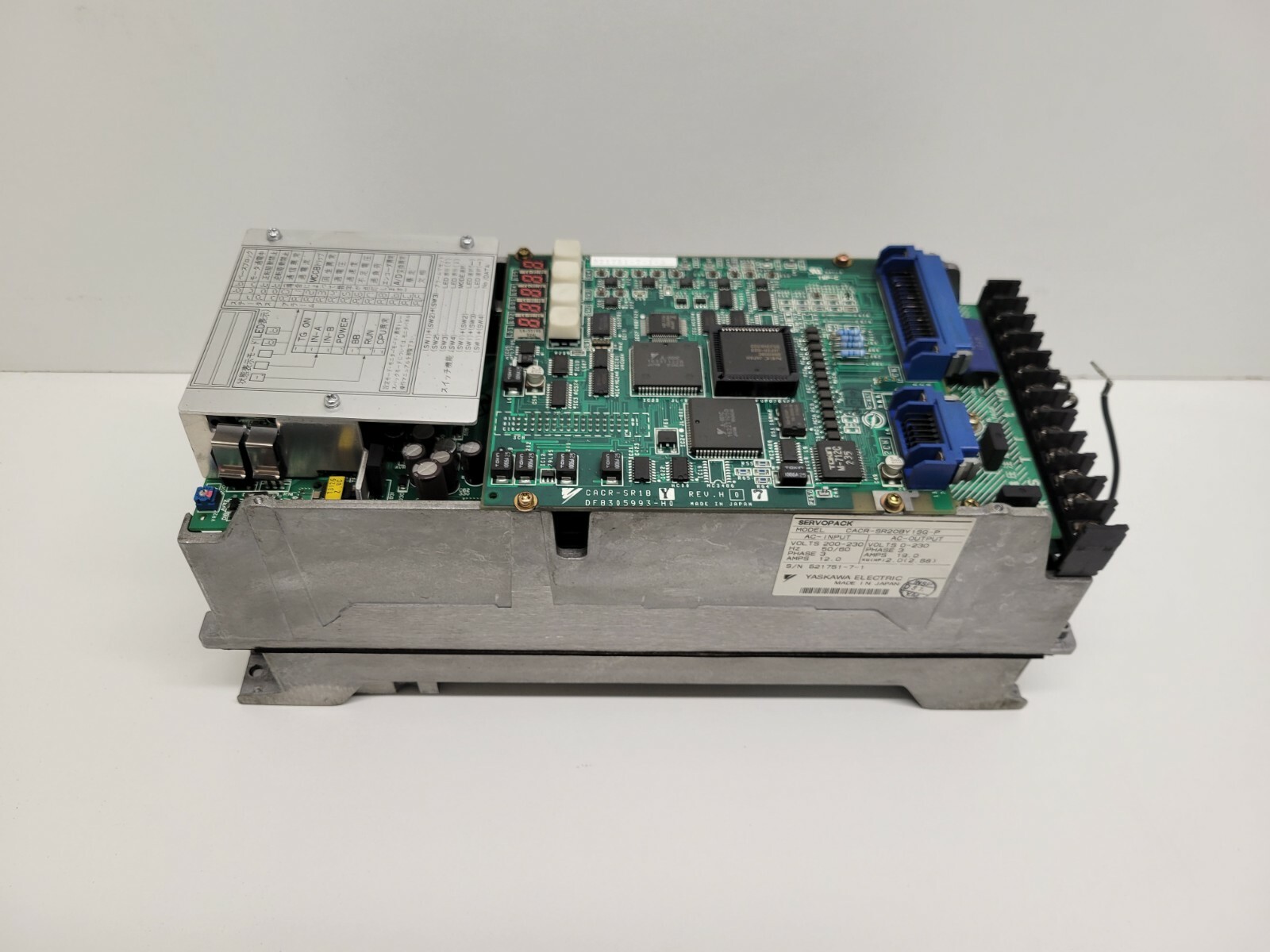 GOOD USED! YASKAWA ELECTRIC SERVOPACK 3PHASE 2KW CACR-SR20BY1SG-P