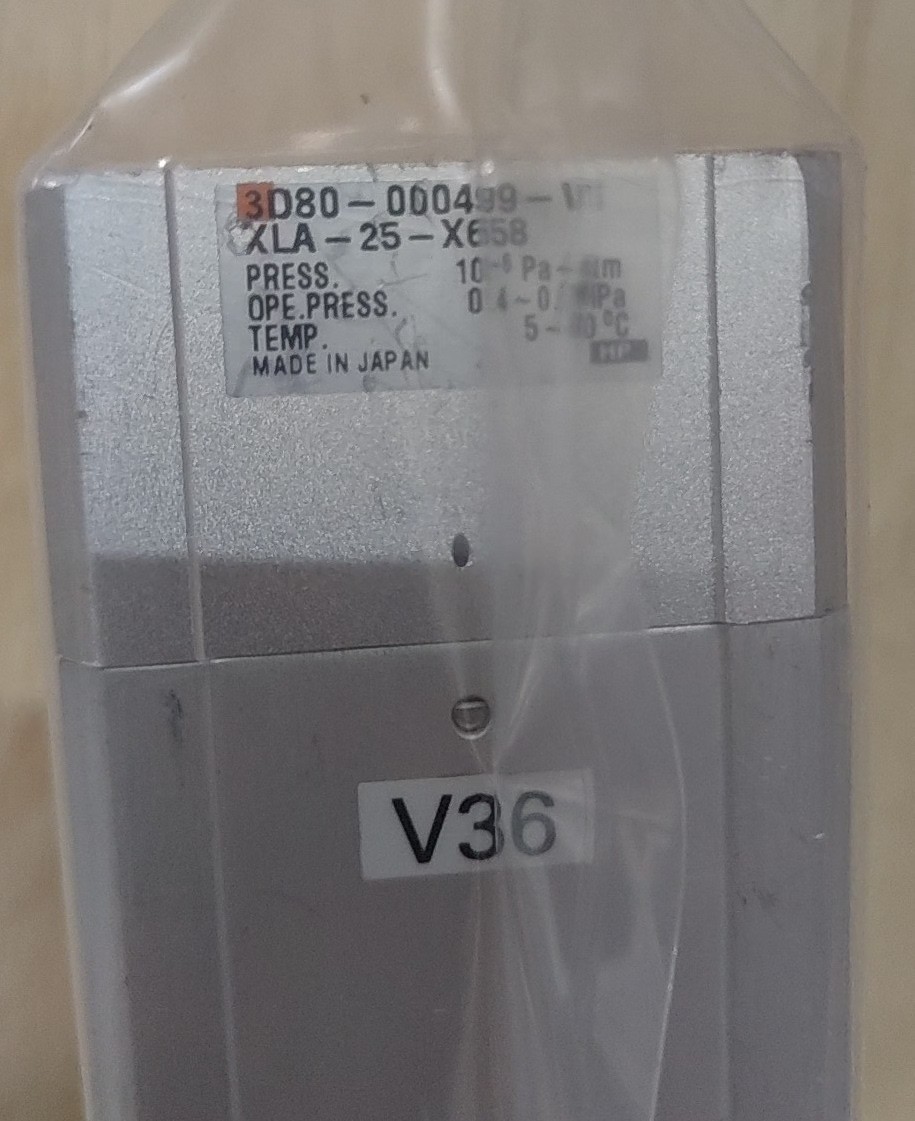 SMC XLA-25-X658 Pneumatic High Vacuum Angle Valve, NW25/KF25, Normally Closed