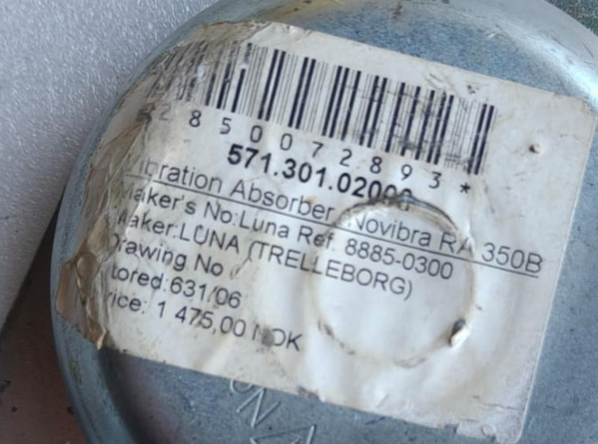Novibra RA 350B M16 Vibration Absorber
