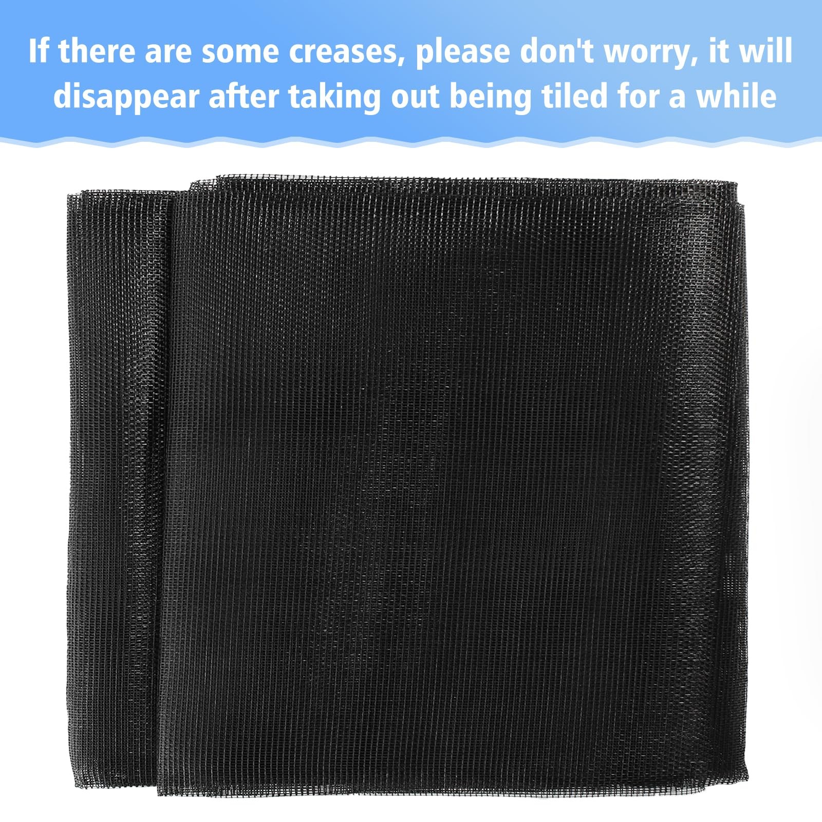 48″x102″ Windows Screen Mesh,Fiberglass Window Mesh, Door Black
