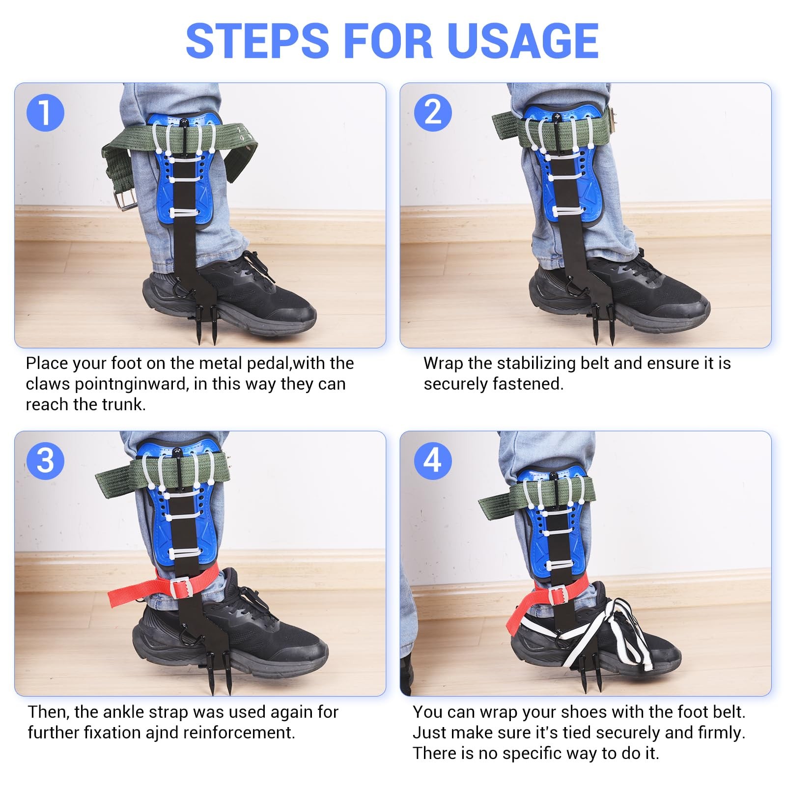 Climbing Equipment. Tree – Kits. Anti – Slip upgrade