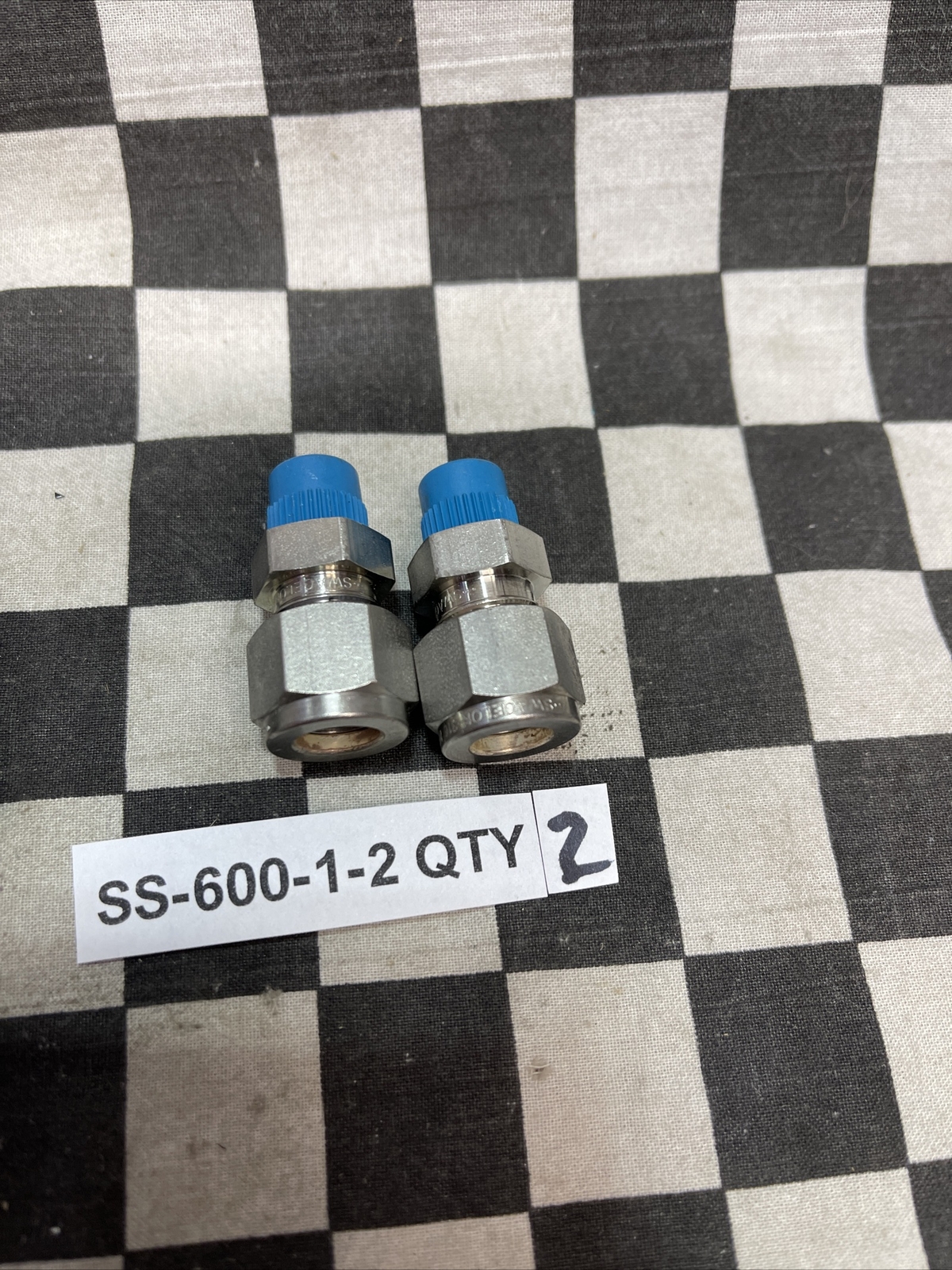 SWAGELOK MALE CONNECTOR, SS-600-1-2, SS-600-1-4, SS-600-1-6, LOT OF 9 #1229V1