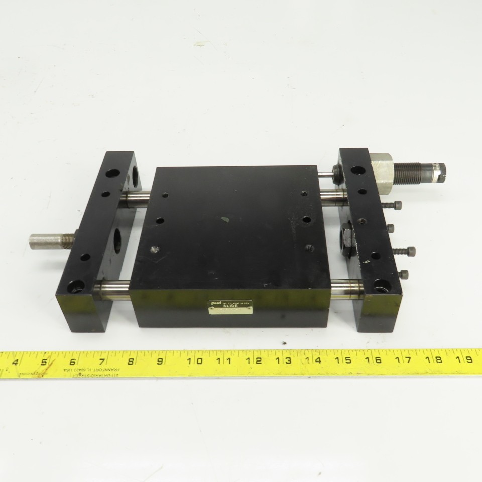 PHD BS061X2-D 6-3/4″x 6-3/4″ Base Slide Assembly 2-1/8″ Stroke W/Adjustable Stop