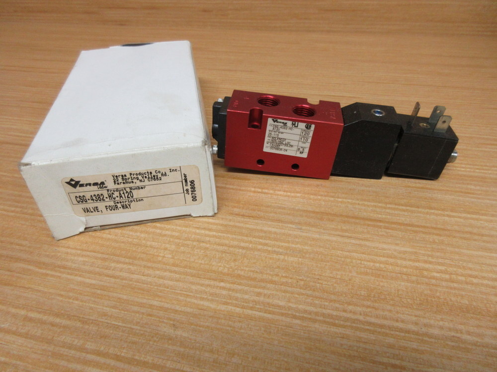 Versa CSG-4382-HC-A120 Solenoid Valve CSG4382HCA120 W/15-17034-16 Coil