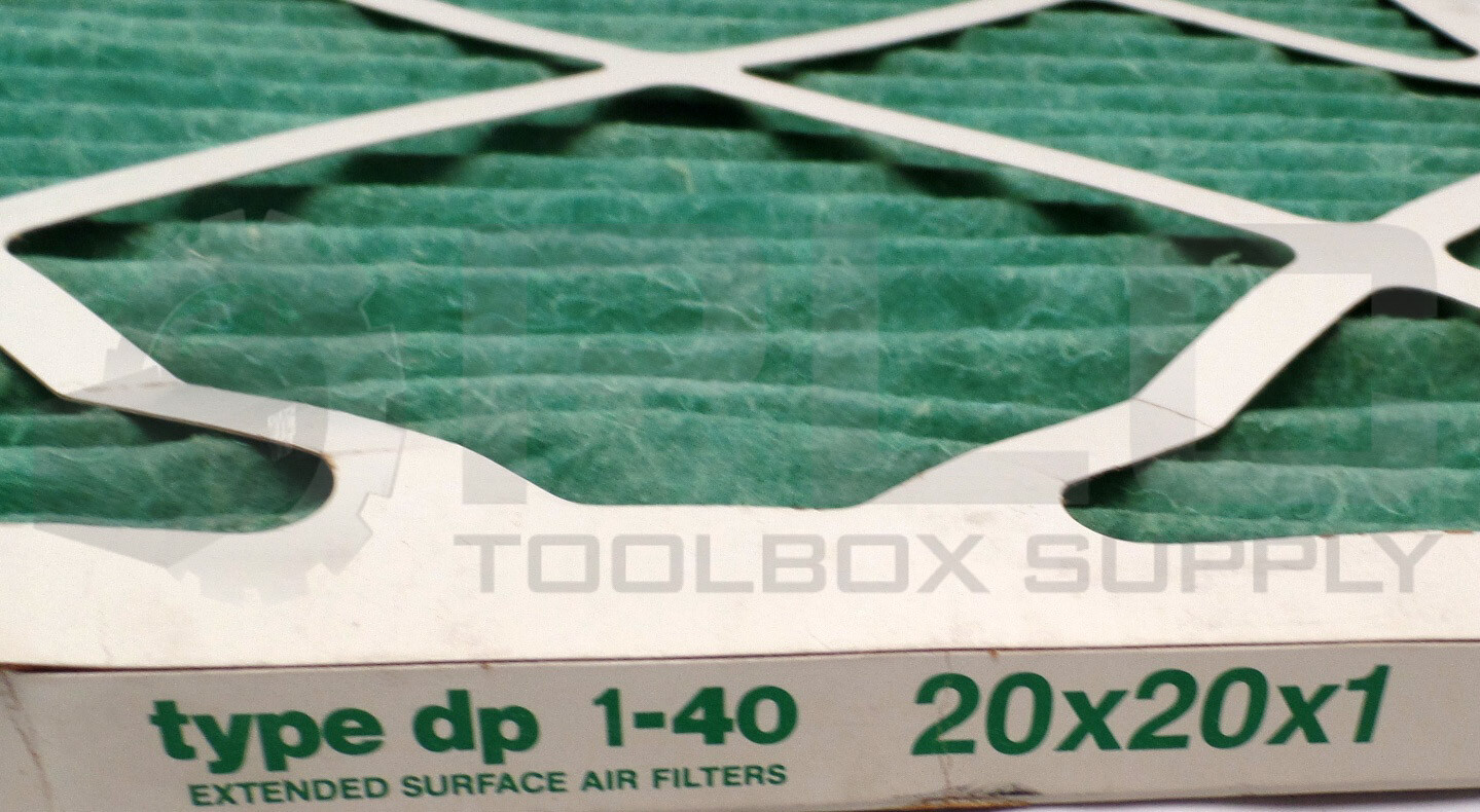 BOX OF 11 NEW AIRGUARD DP1-40 DP40-103 EXTENDED SURFACE FILTER, 20x20x1 DP40