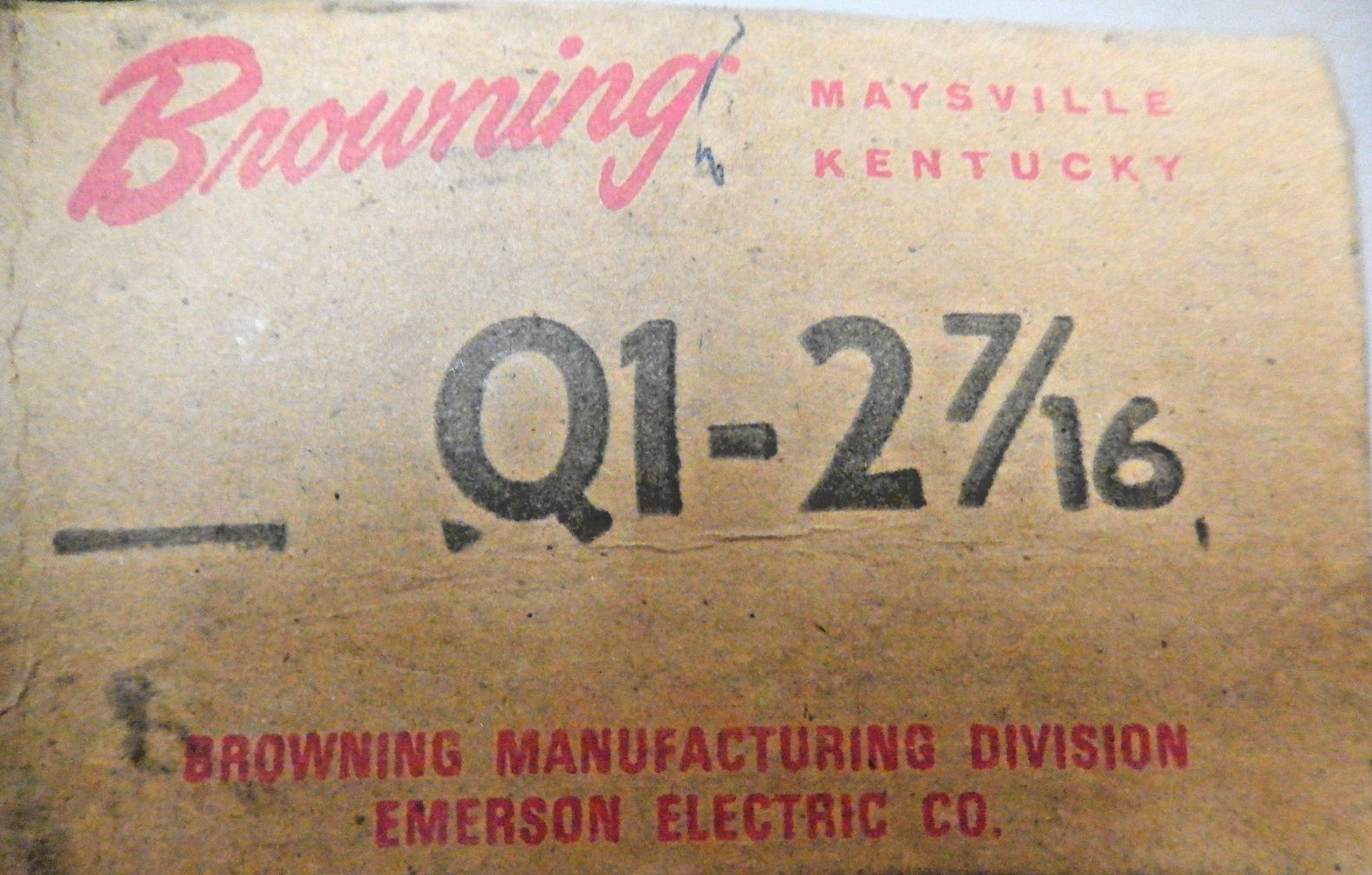 Browning Q1 2 7/16 Split Taper Bushing
