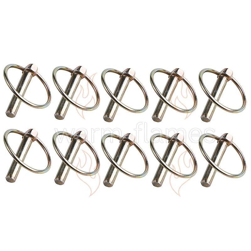 Set of (10) 3/8″ Implement Lynch Pins Fits Three-Point Tractor Hitches
