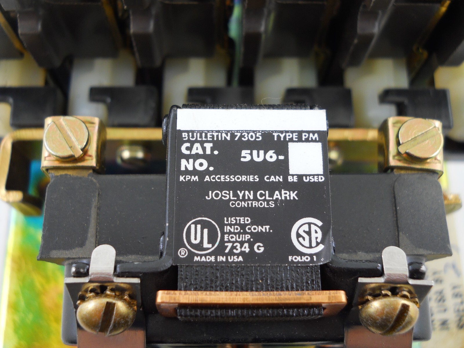 NEW ~ Joslyn Clark 5U6-76 Relay 7305 Type PM w/ TB113-1 Coil