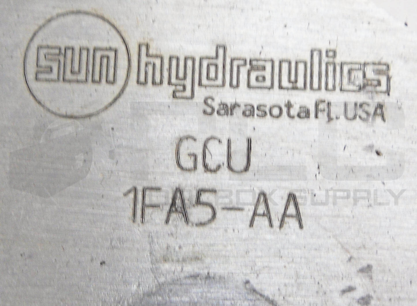 SUN HYDRAULICS GCU-1FA5-AA HYDRAULIC VALVE BLOCK W/ FDBA HBN FLOW CONTROL VALVE