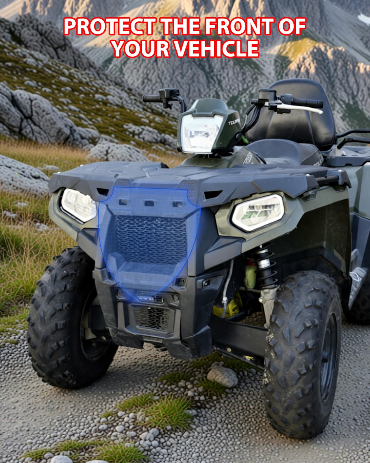 Front Fascia for Polaris Sportsman 450 570 Touring 2011-2024, Combined Front …