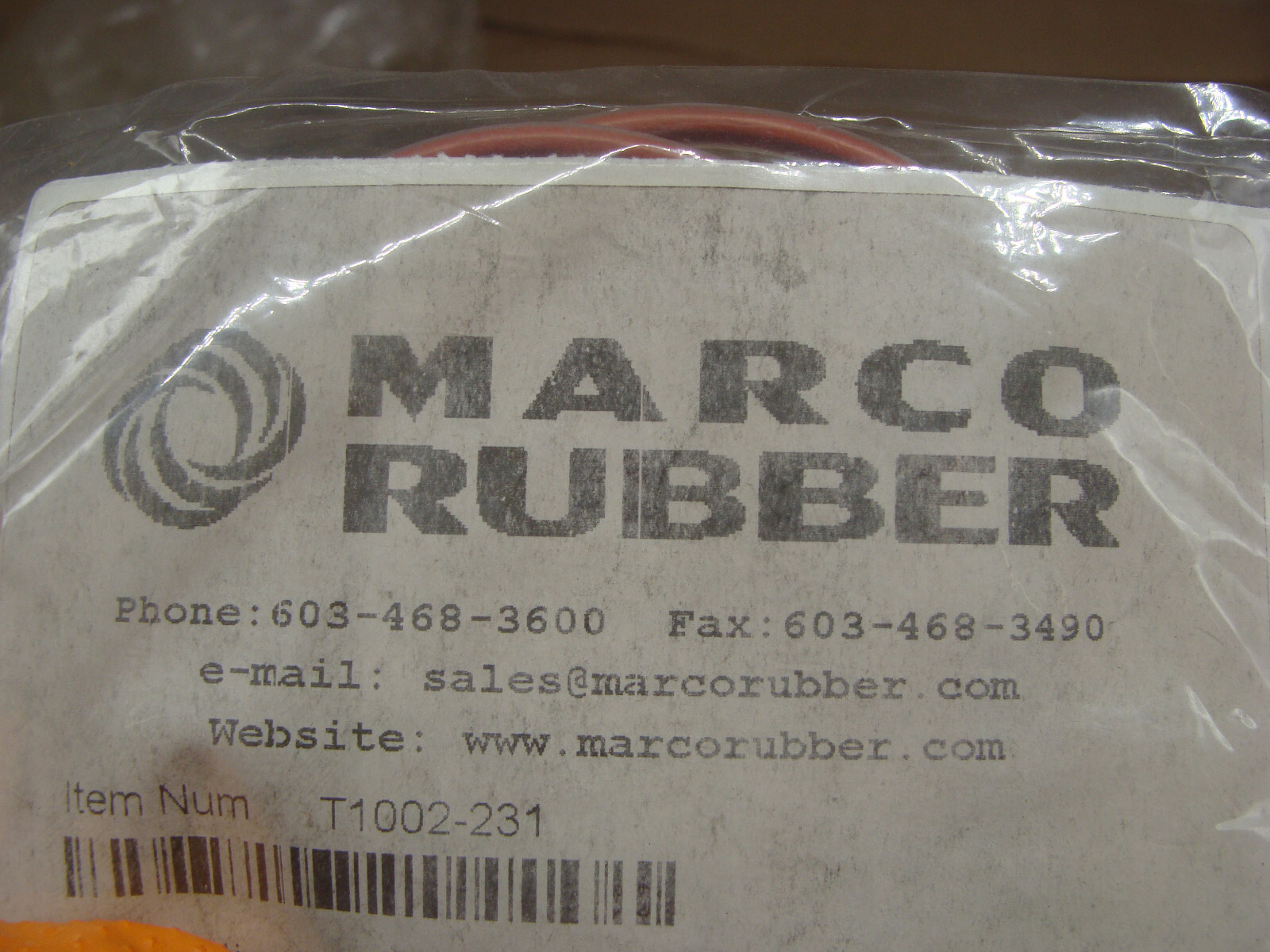 LOT OF 5 PKGS OF 3 MARCO RUBBER TEFLON ENCAPSULATED O-RINGS T1002-231