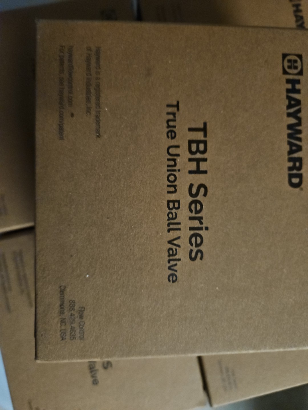 HAYWARD FLOW CONTROL TBH2050ASTV0Z00 Manual 2-Way Ball Valve,CPVC,w/z-ball