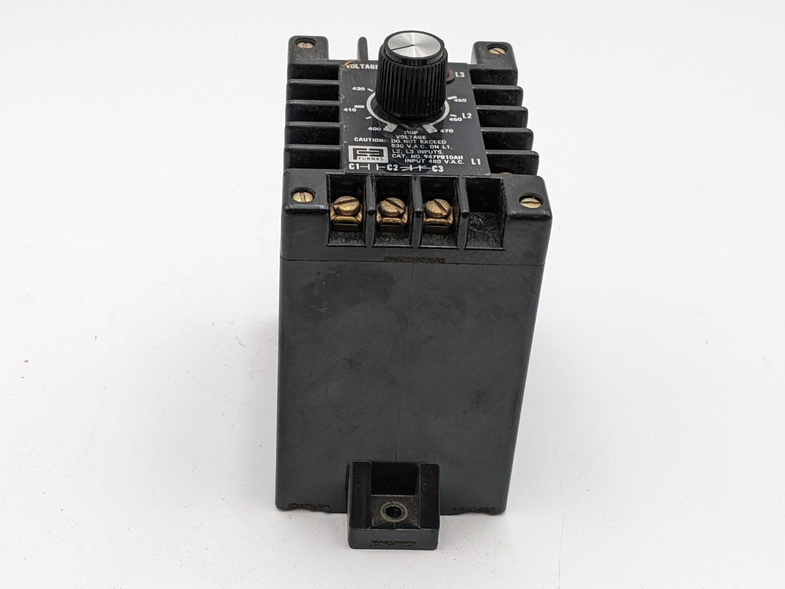 Furnas 947PB10AH Voltage Monitor 400-470 Volt Adjustable 3.75-15 Amp Bolt On